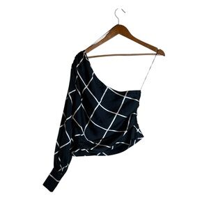 NWT Mint Velvet‎ Paula check print top. Size medium